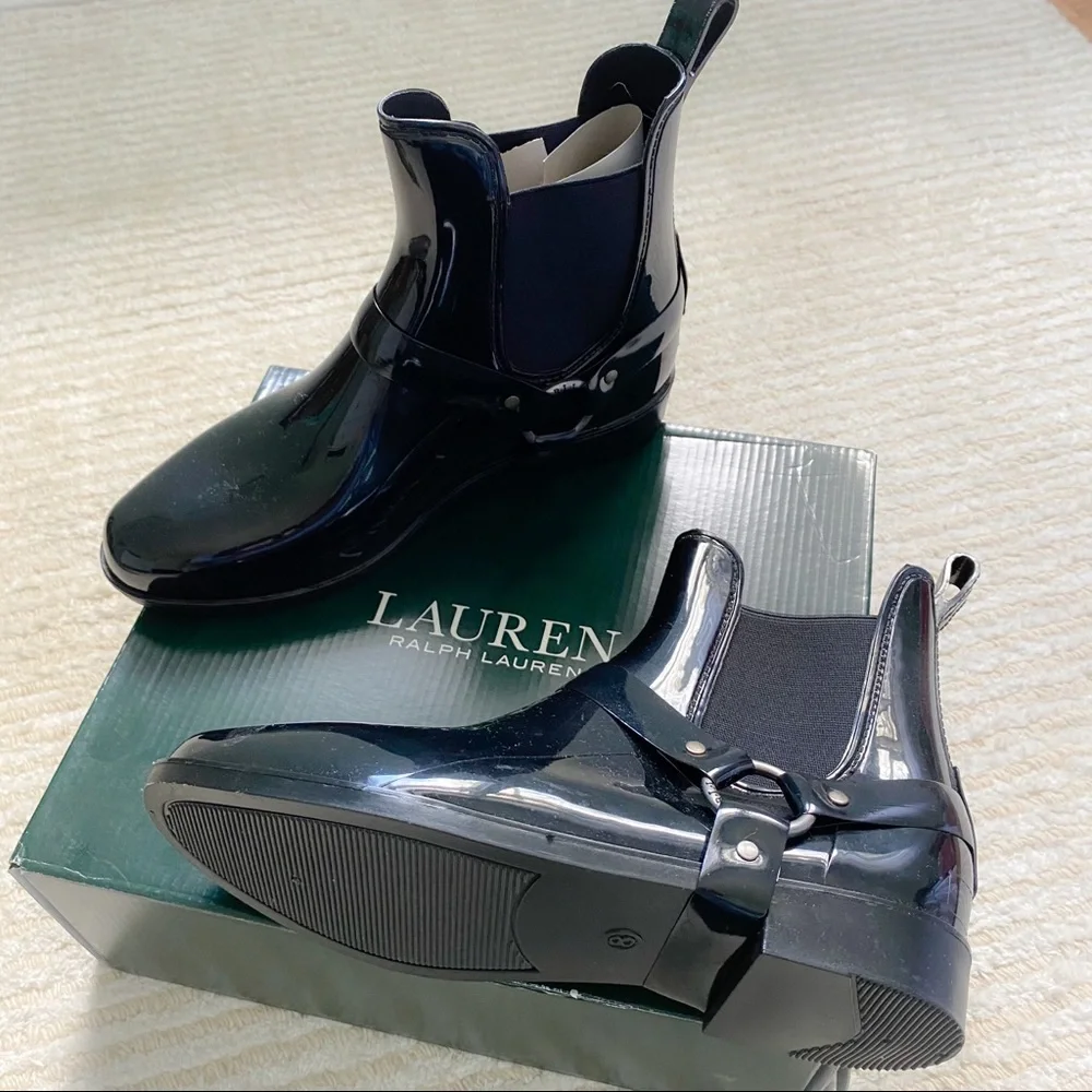 Ralph Lauren Tricia harness rain boots